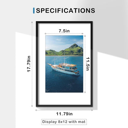 11X17 Picture Frame Set of 9, for Wall Hanging Display, Black3