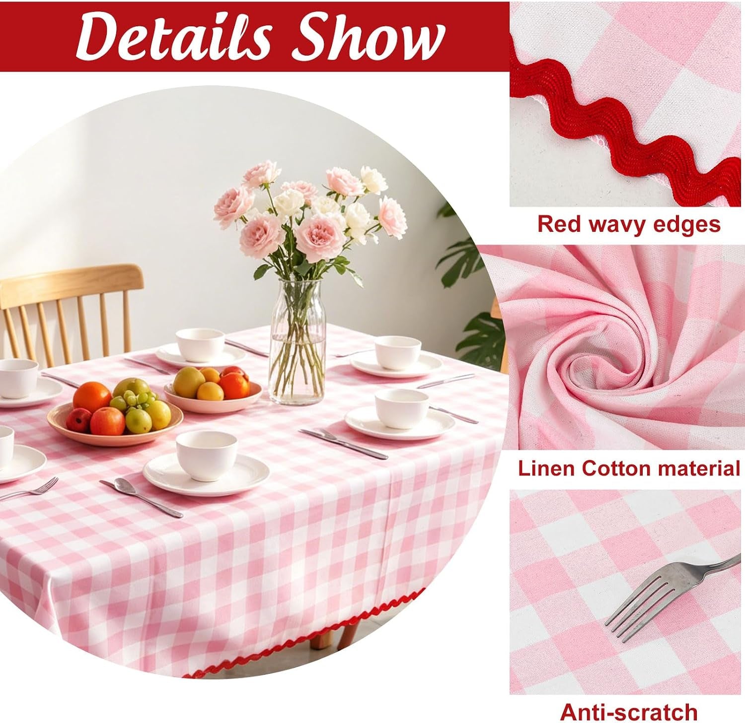 plaid-tablecloth-with-rick-rack-pink-gingham-scalloped-table-cloth-checkered-waterproof-rectangle-table-cover-for-spring-picnic-party-home-kitchen-decoration-55-x-70-inch