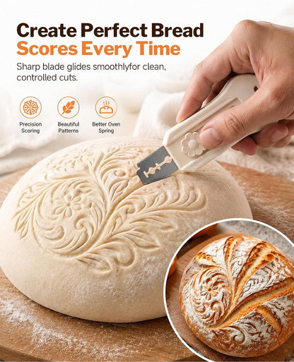 Bread Lame Sourdough Scoring Tool, Dual Sided Magnetic Bread Knife3