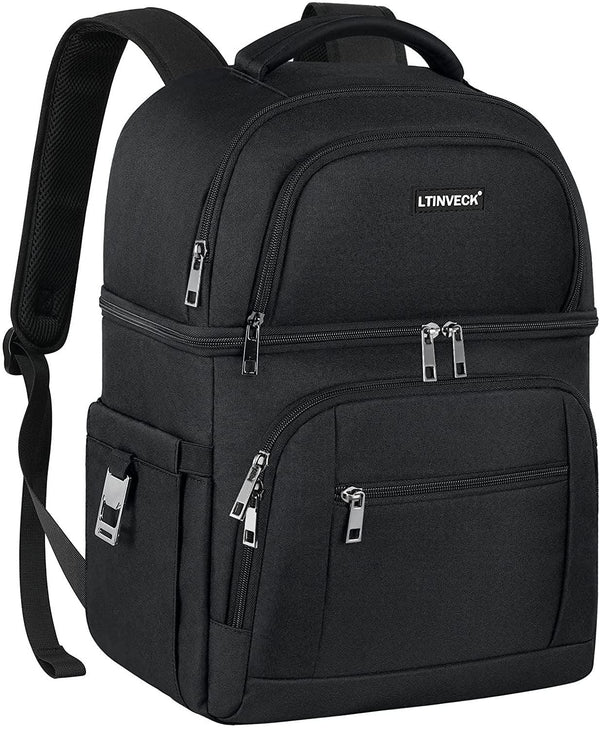Cooler Backpack,Insulated Backpack Cooler Leakproof Double Deck Cooler Bag for Men Women RFID Lunch Backpack1