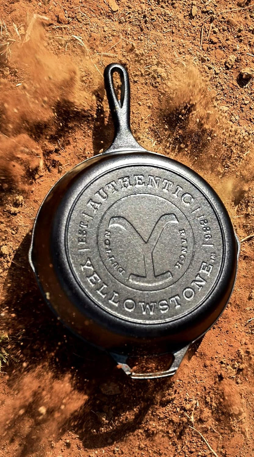 pre-seasoned-yellowstone-cast-iron-skillet-10-25-inches-yellowstone-edition-signature-handle-cast-iron-for-oven-stove-grill-or-campfire-made-in-the-usa