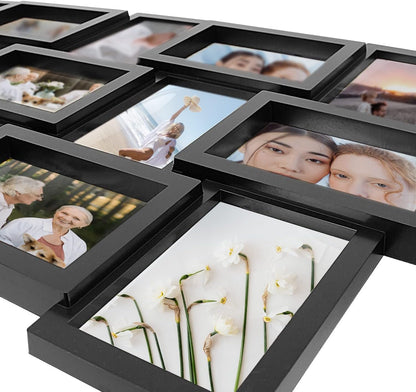 Collage Picture Frames for Wall Decor, 18-Opening Reunion Family Friends Picture Frame Set, 4 X 6 Photo Frames for Living Room, Bedroom, Gallery Wall Hanging, Black7