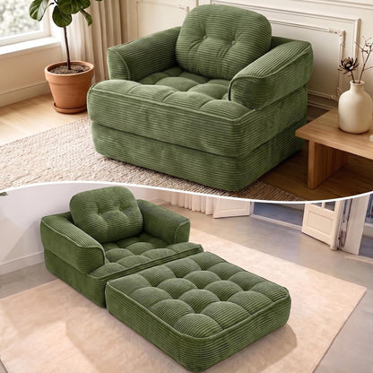 Folding Sofa Bed, 2-In-1 Convertible Sleeper Chair for Living Room1