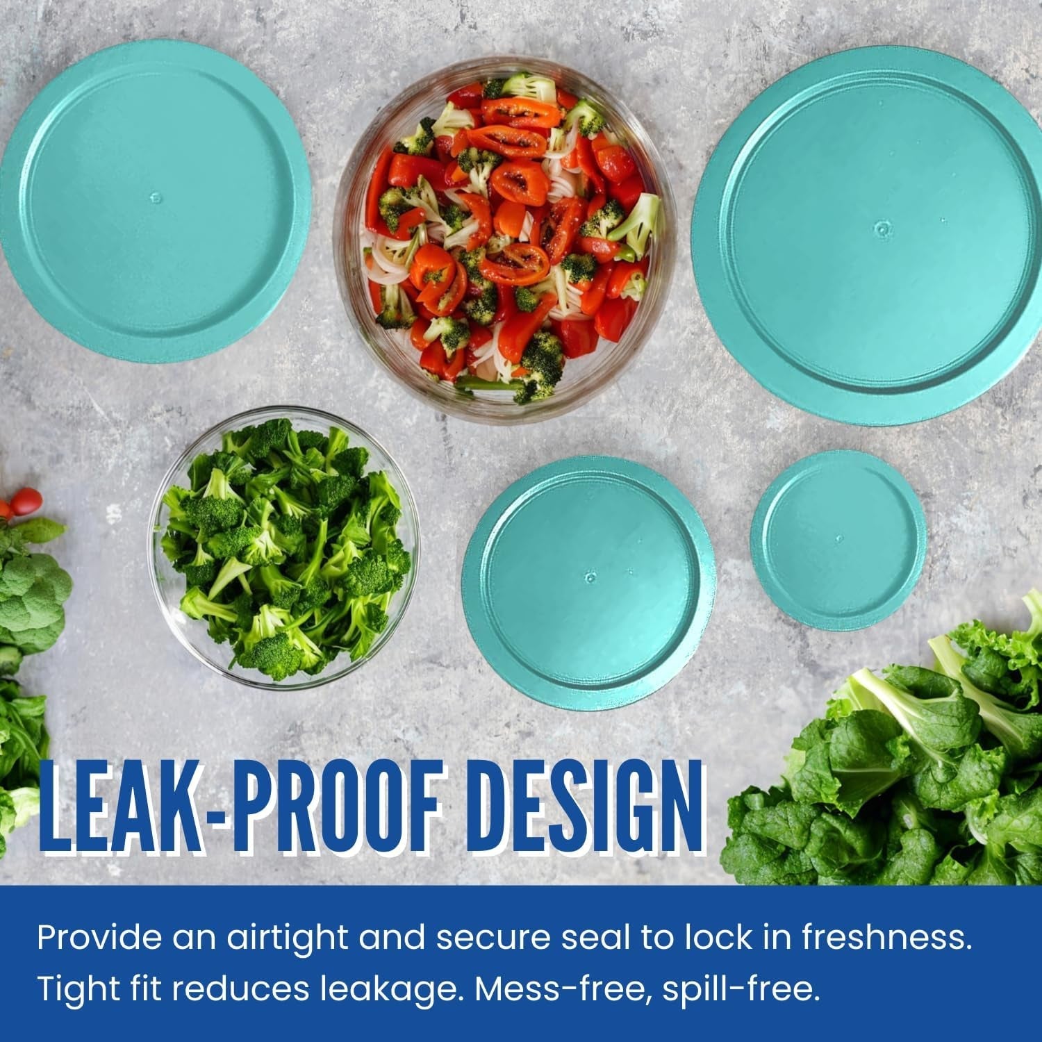replacement-lids-fits-pyrex-2-cup-glass-food-storage-container-bowls-5-inch-plastic-round-lids-covers-for-pyrex-7200-pc-airtight-leakproof-4-pack-turquoise