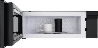 GE Profile 30" Over-The-Range Low Profile Microwave, 1.2 Cu. Ft., 1000 Watts, 400 CFM Hood Vent, LED Lighting, Auto Defrost, Installer-Friendly, Black, UVM9125DYBB3