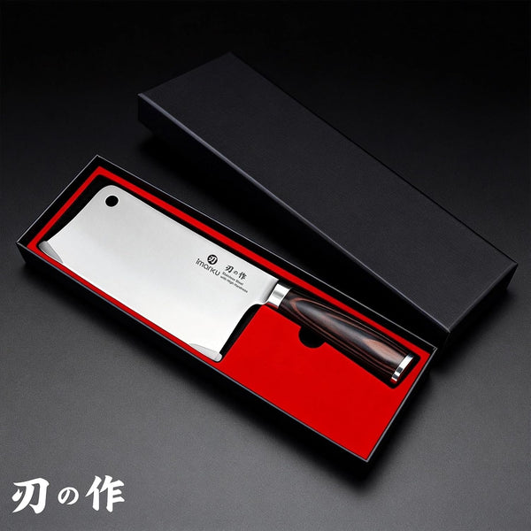 Cleaver Knife 7 Inch, Japanese High Carbon Stainless Steel Chopper9
