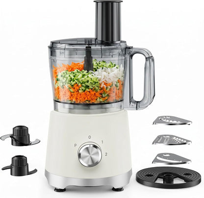 Electric Food Processor 10.5 Cup, Multi-Function Vegetable Chopper with French Fry Slicer, Dough Mixer, Easy to Clean, Secure Design, Stainless Steel, for Vegetables, Smoothie, Fruit1