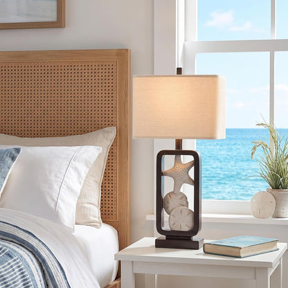26" Coastal Starfish Table Lamps with 2 Bulbs for Living Room Set of 27