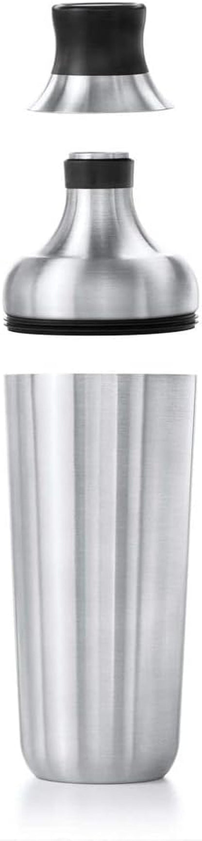 OXO Steel Cocktail Shaker with Strainer, Stainless Finish - 24 Oz Capacity | Bar Tool, Easy-Grip Design, Home Bar, Bartending Equipment, Beginner-Friendly, Leak-Proof, Single Wall Shaker6