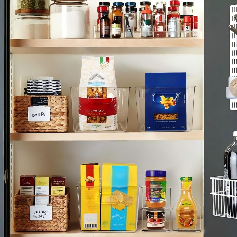 set-of-8-clear-plastic-storage-bins-4-large-and-4-small-stackable-storage-containers-for-pantry-organization-and-kitchen-storage-bins-home-edit-and-cabinet-organizers