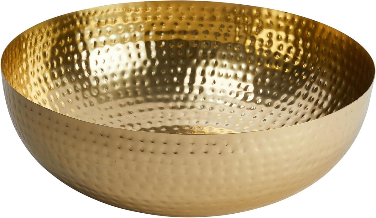 creative-co-op-round-hammered-metal-serving-and-mixing-bowl-gold-finish