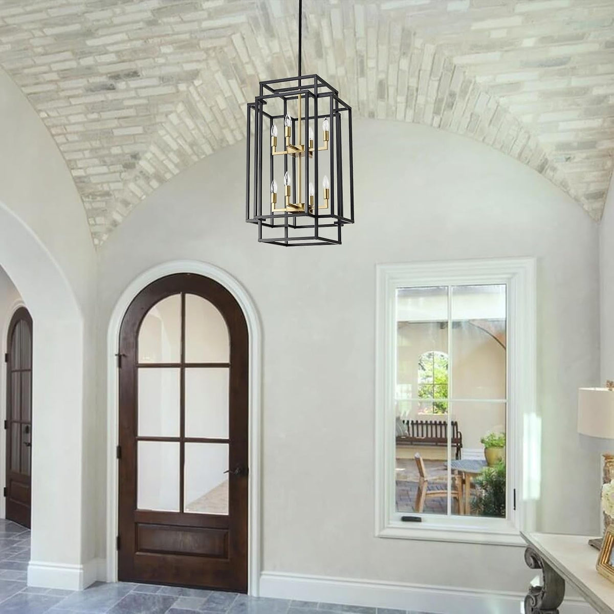 32-h-black-gold-foyer-chandeliers-high-ceiling-hanging-light-fixture