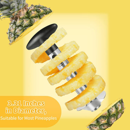 Pineapple Corer, [Upgraded, Reinforced, Thicker Blade] Newness Premium Pineapple Corer Remover, Stainless Steel Pineapple Core Remover Tool for Home & Kitchen with Sharp Blade for Diced Fruit Rings2