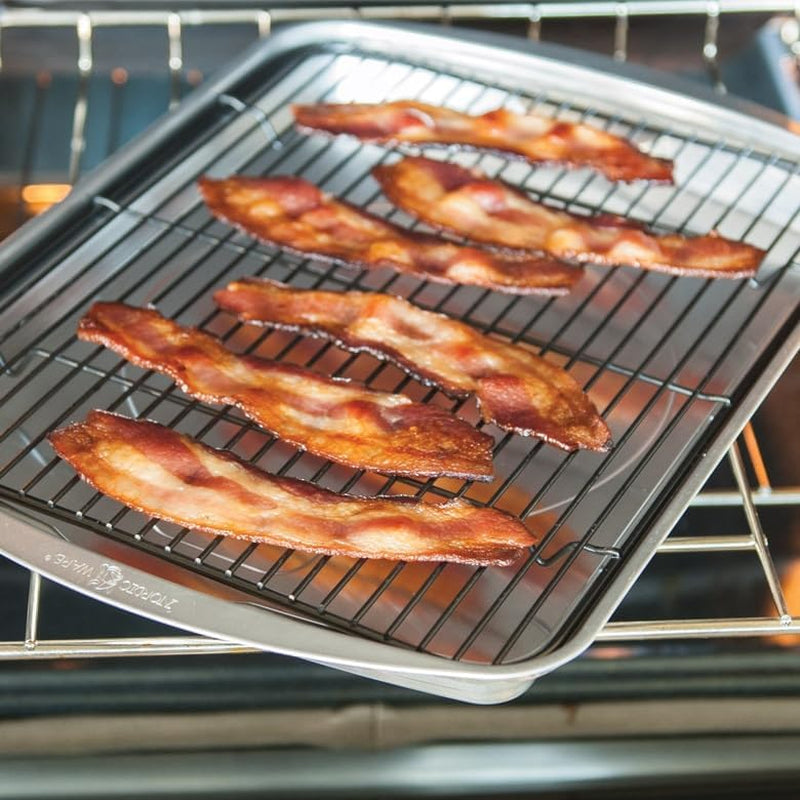 oven-crisp-baking-tray-2pc-set-includes-pan-and-rack-natural-aluminum-for-air-frying-crisping-broiling-baking-cooking-surface-17-x-12-inches