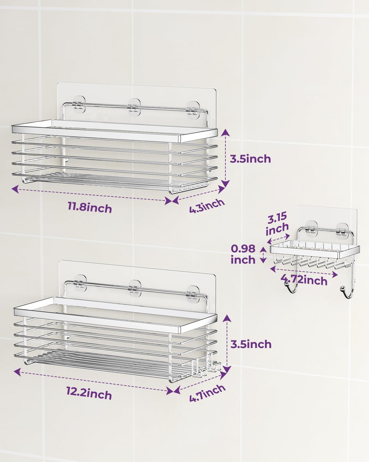 shower-caddy-adhesive-3-pack-stainless-steel-storage-organizers-silver