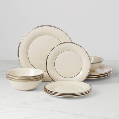 896065 Solitaire 12-Piece Dinnerware Set, Service for 42