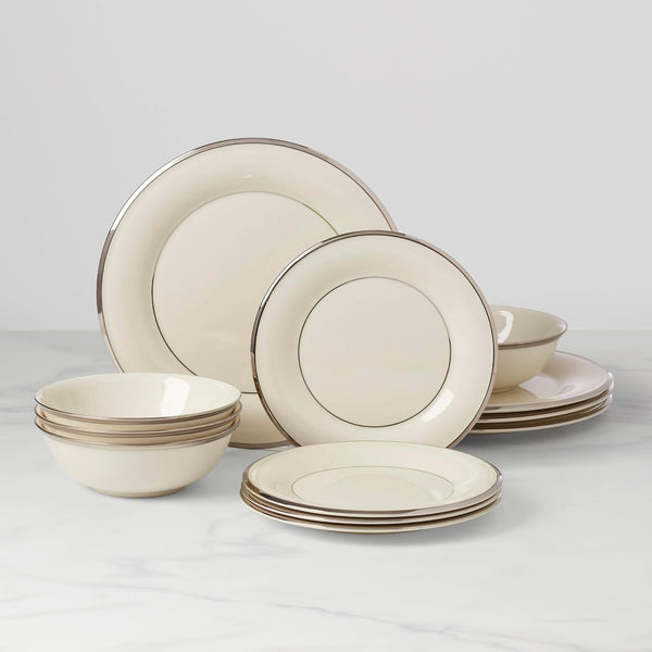 896065 Solitaire 12-Piece Dinnerware Set, Service for 42