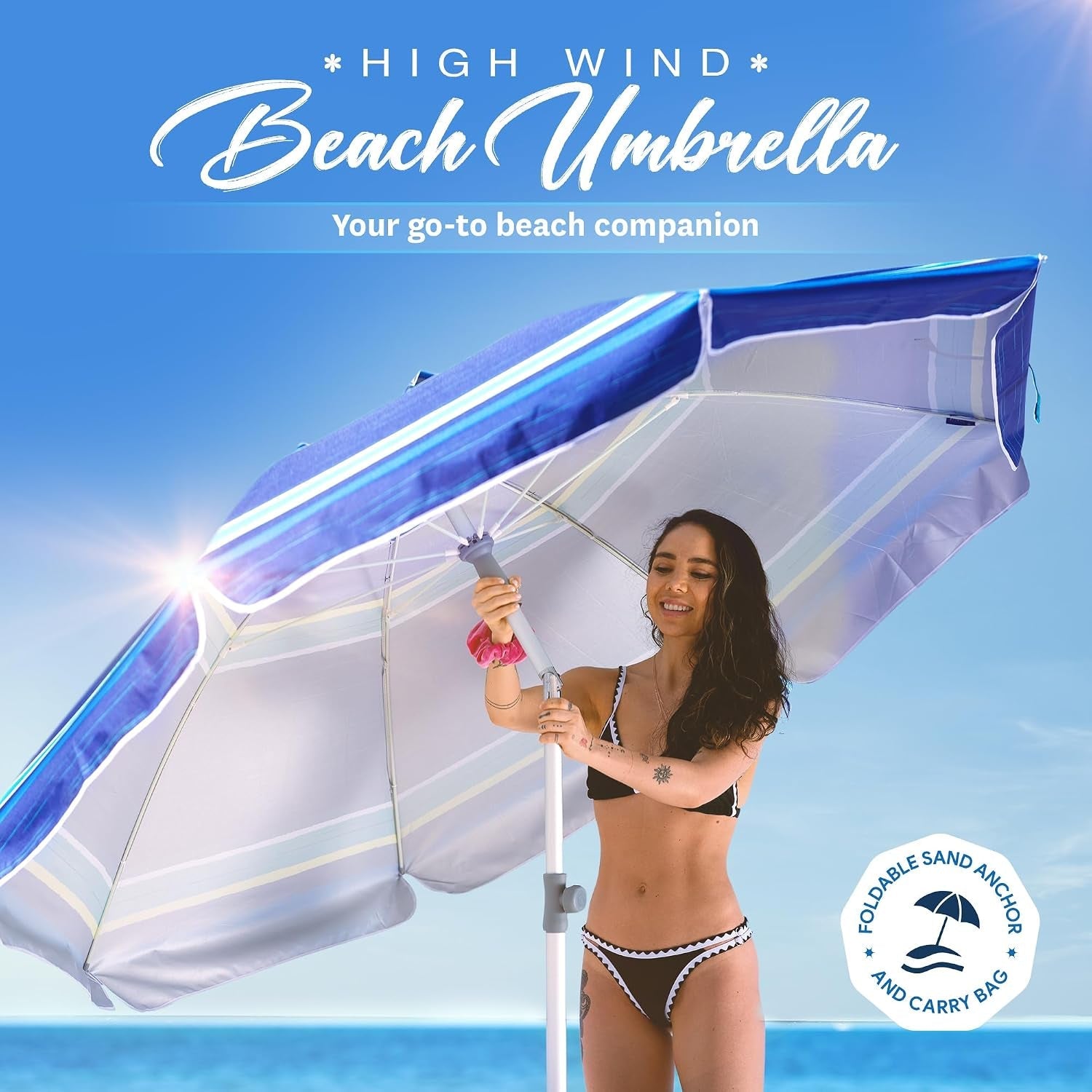 7ft-heavy-duty-high-wind-beach-umbrella-with-sand-anchor-built-in-table-tray-vent-tilt-pole-upf-50-windproof-portable-outdoor-umbrellas-carry-bag-for-patio-garden-pool-backyard-stripe