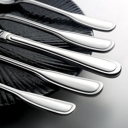 Silverware Set for 8, 40 Piece Utensils Stainless Steel Flatware Set | Boston Style Mirror Polished Spoons and Forks Set for Kitchen，Dishwasher Safe2
