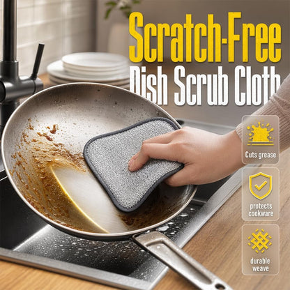Double-Sided Steel Wire Cleaning Cloth – Non-Scratch Scrub Rag for Pots Pans，3Pcs2