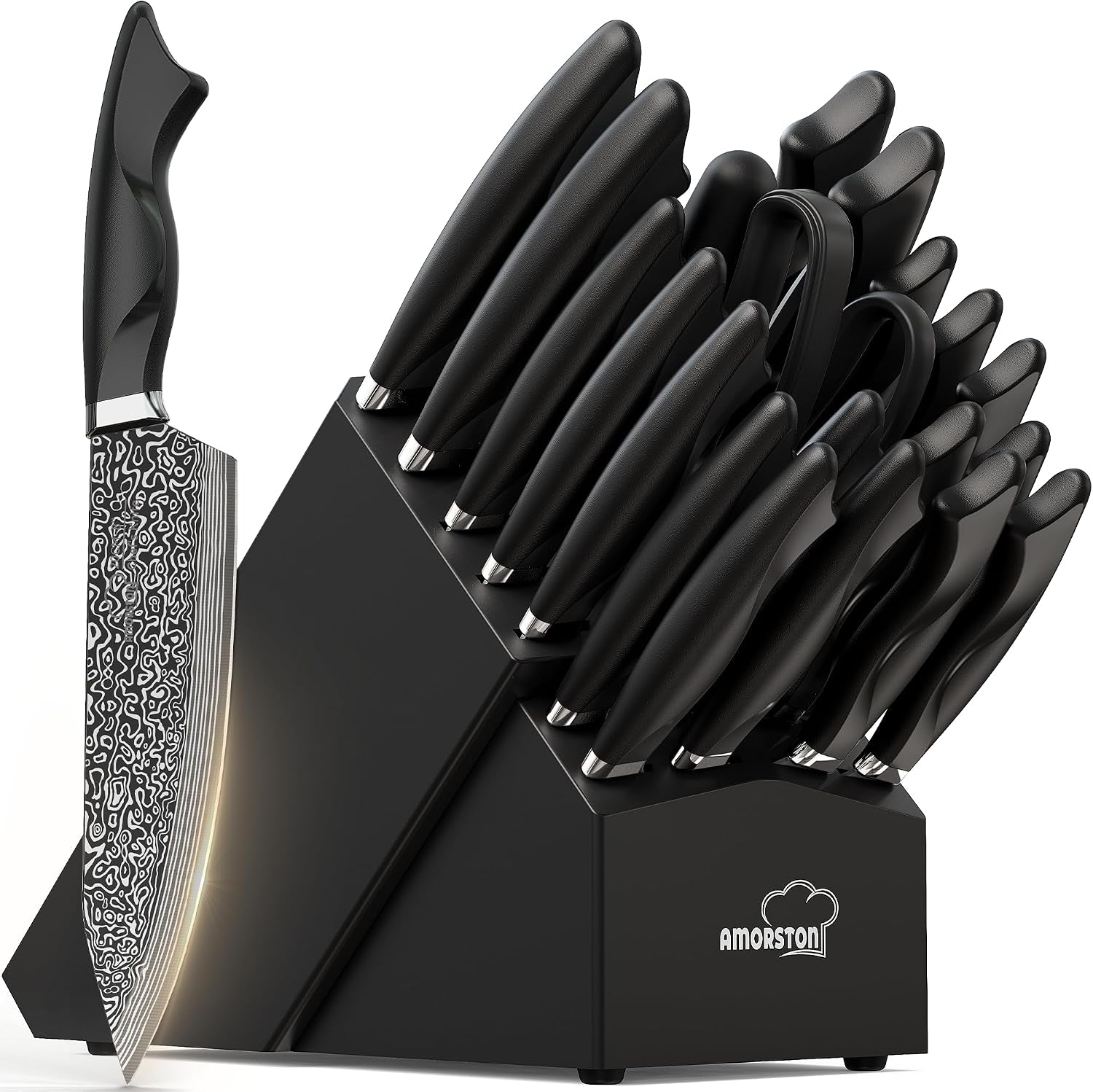 22-pieces-knife-block-set-with-built-in-sharpener-built-in-sharpener-block-dishwasher-safe-high-carbon-german-stainless-steel-laser-engrave-kitchen-weddings-birthdays-gift
