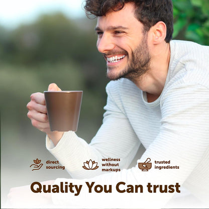 Organic Instant 10 in 1 Mushroom Coffee Powder, 28 Ounce (317 Servings) | Premium Arabica Coffee with Lion’S Mane, Chaga, Reishi & More6