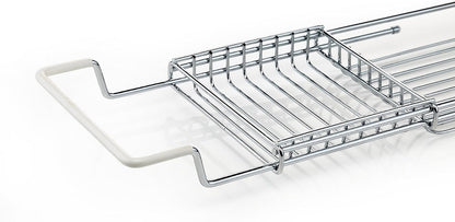 Stainless Steel Expandable Shower Bathtub Tray over the Clawfoot Tub Bath Caddy4