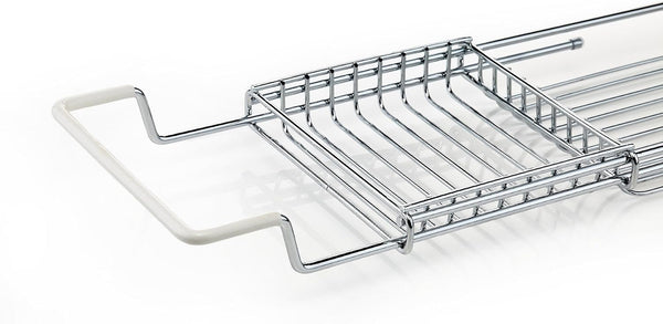 Stainless Steel Expandable Shower Bathtub Tray over the Clawfoot Tub Bath Caddy4