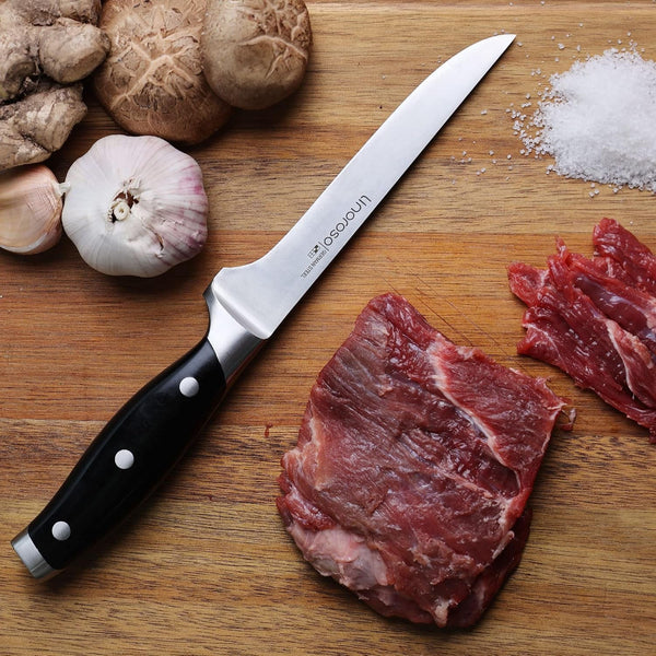 Boning Knife 5.7 Inch Kitchen Knife with Elegant Gift Box, Sharp Forged German Carbon Stainless Steel Fillet Knife for Meat, Fish, Poultry, Full Tang, Ergonomic Handle7