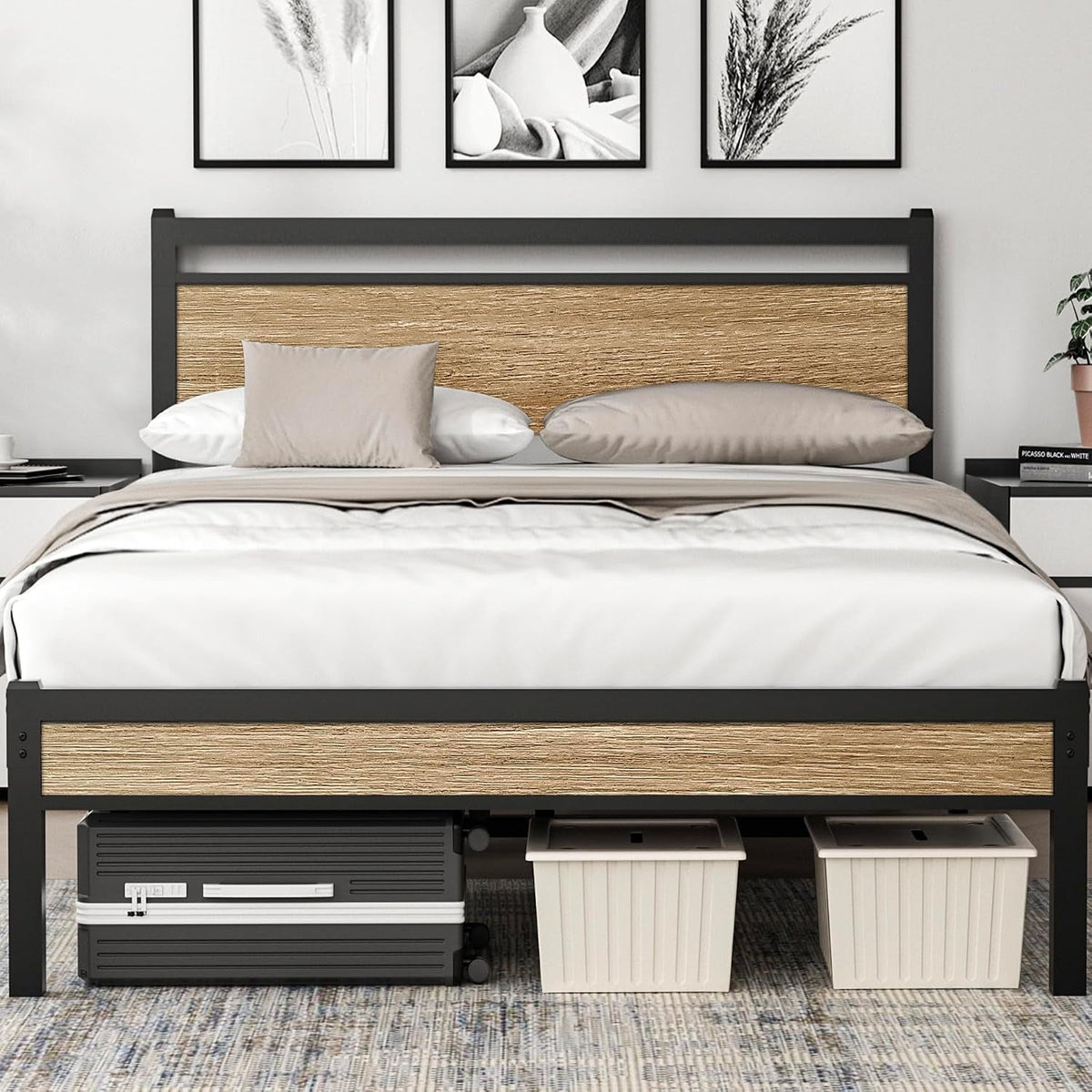 easy-install-16-inch-full-size-bed-frame-with-headboard-footboard