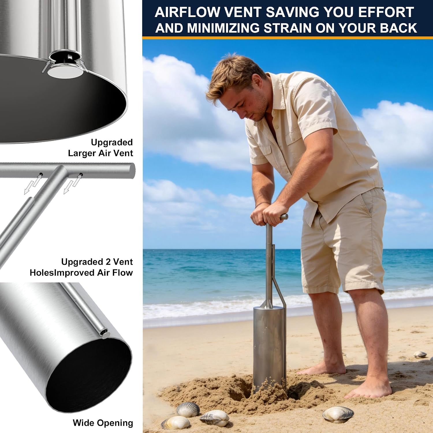 professional-clam-gun-36-stainless-steel-vacuum-clam-digger-tool-4-72-diameter-tube-for-efficient-razor-clam-cockle-shellfish-harvesting-on-beach
