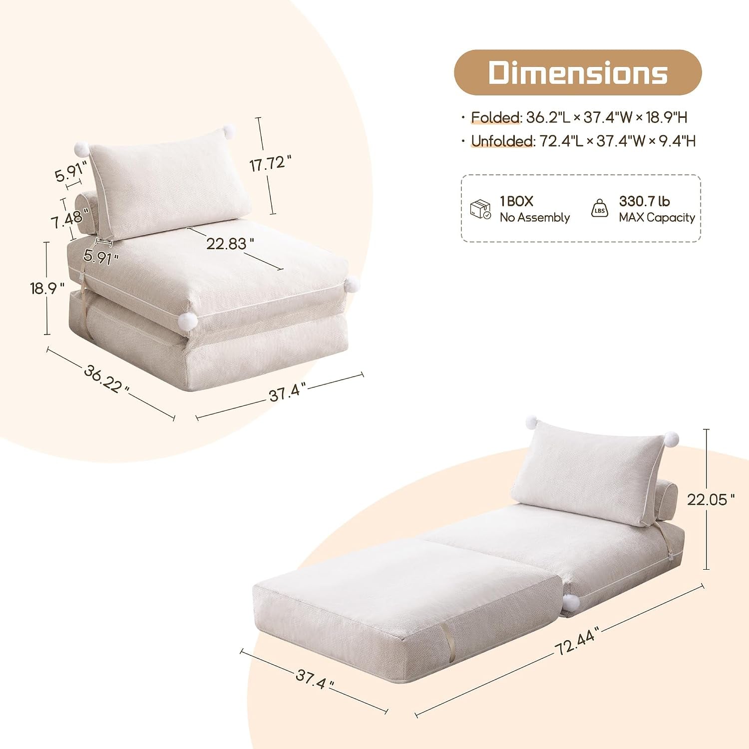 folding-sofa-bed-convertible-sleeper-chair-with-back-support-comfy-chenille-fold-out-couch-bed-for-adults-no-wall-needed-floor-sofa-bed-for-living-room-bedroom-apartment-beige