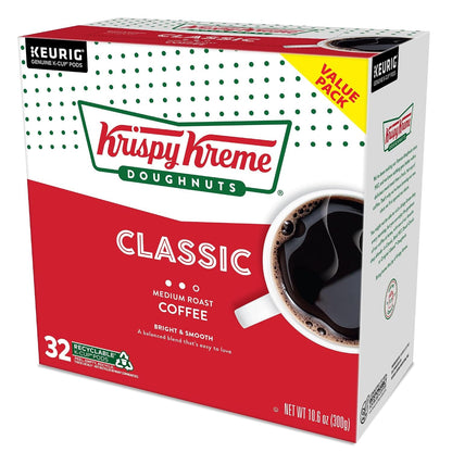 Classic, Single-Serve Keurig K-Cup Pods, Medium Roast Coffee, 32 Count12