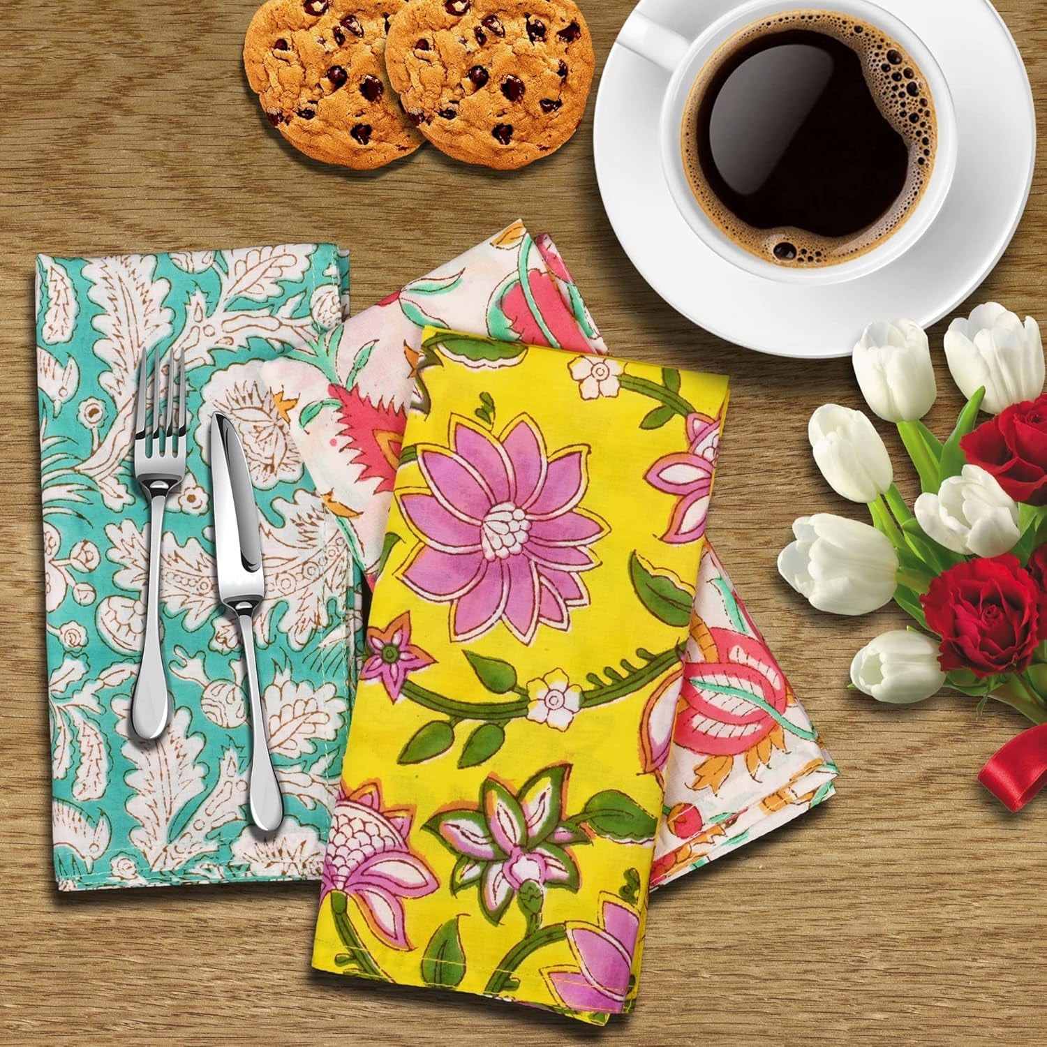diyanaimpex-10-pc-cotton-cloth-napkins-hand-block-print-hand-made-size-16x16-inch-printed-home-decor-indian-eco-friendly-mix-lot-dinner-napkins-multicoloured
