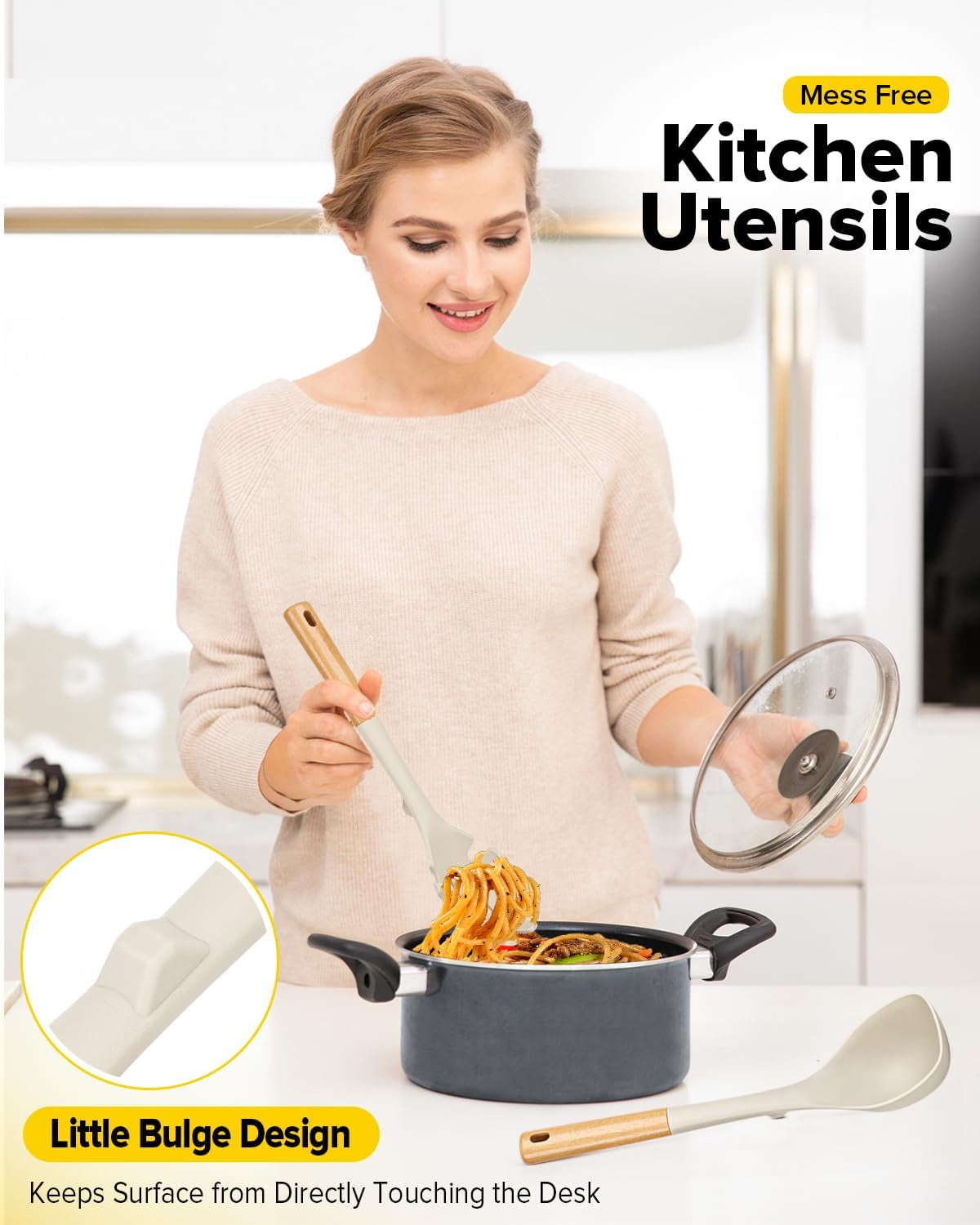 silicone-soup-ladle-and-spaghetti-spoon-set-with-wooden-handle-non-stick-heat-resistant-kitchen-utensils-for-cooking-stirring-serving-pasta-soup-saucekhaki