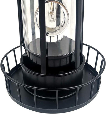 Solar Powered Lighthouse, 360 Degree Rotating IP65 Waterproof Garden Smoke Towers Statue Lights, Landscape Beacons Lamp for Lawn Patio Pond Yard Outdoor Decor4