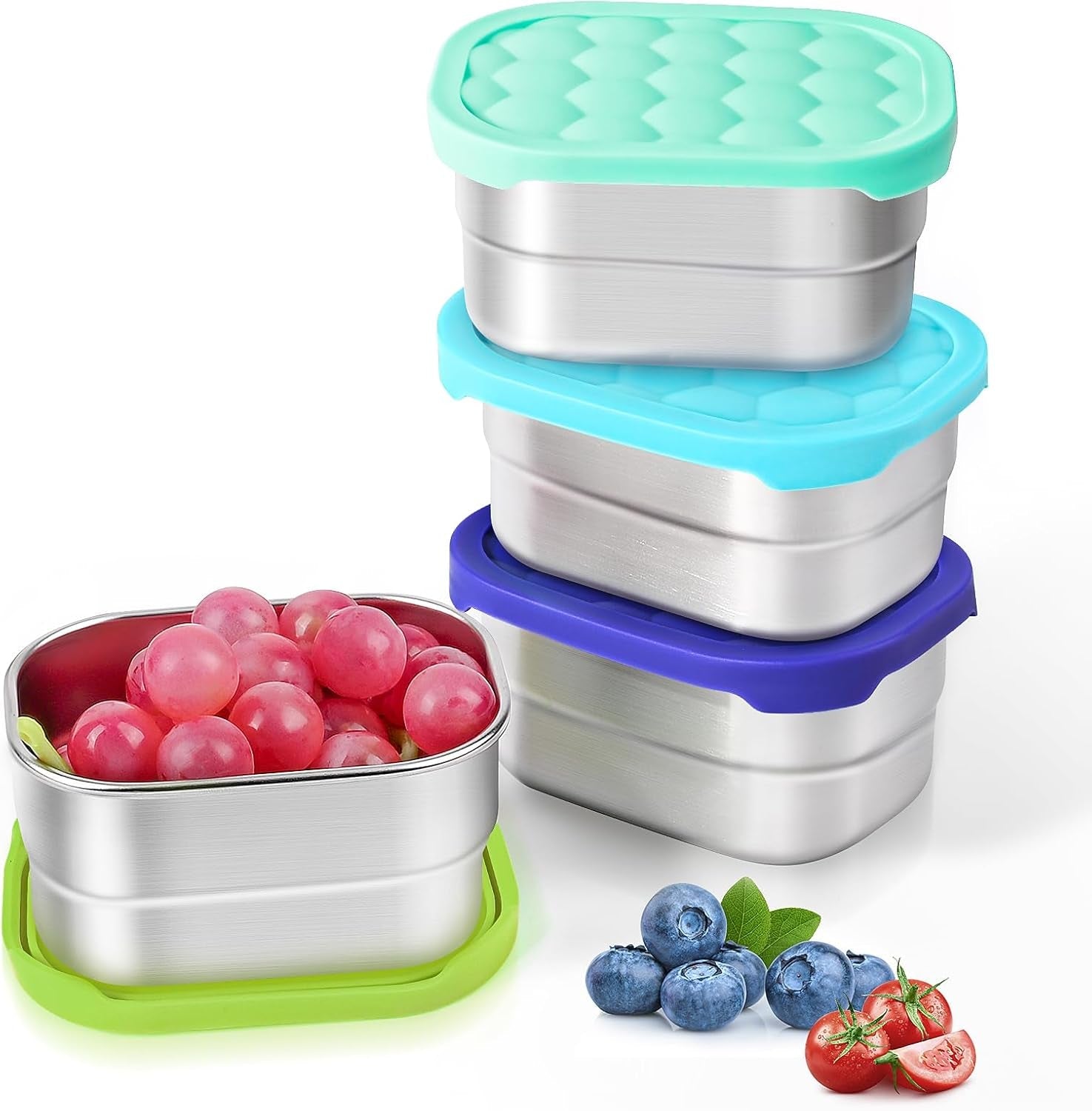 4pack-8oz-small-1-cup-stainless-steel-snack-containers-for-kids-reusable-easy-open-toddler-snack-containers-with-silicone-lids-stackable-toddler-lunch-box-for-daycare-school-and-travel