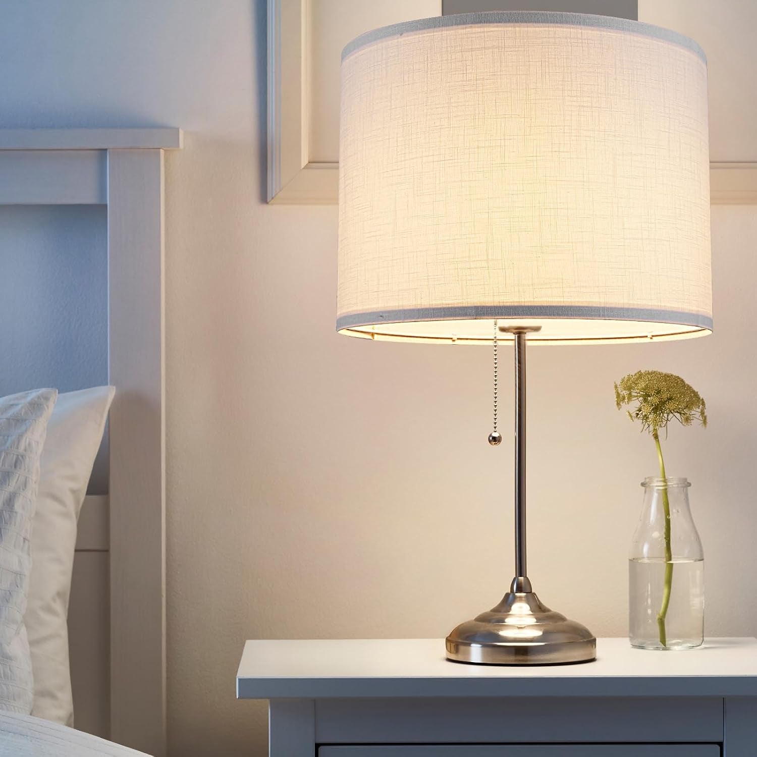 drum-lamp-shades-set-of-2-white-line-lamp-shades-for-table-lamps-floor-lamp-13-top-x-13-bottom-x-10-high-large-fabric-lamp-shades-easy-assembly-replacement-lampshades