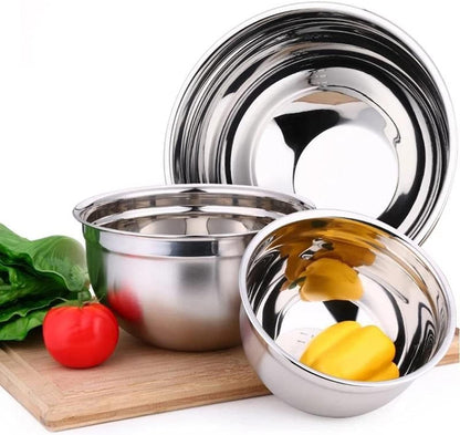 Heavy Duty Professional Stainless Steel Mixing Bowl – Commercial Grade Deep Prep & Serving Bowl for Baking, Cooking, Dough Mixing & Food Prep, Dishwasher Safe, 10 Quarts6
