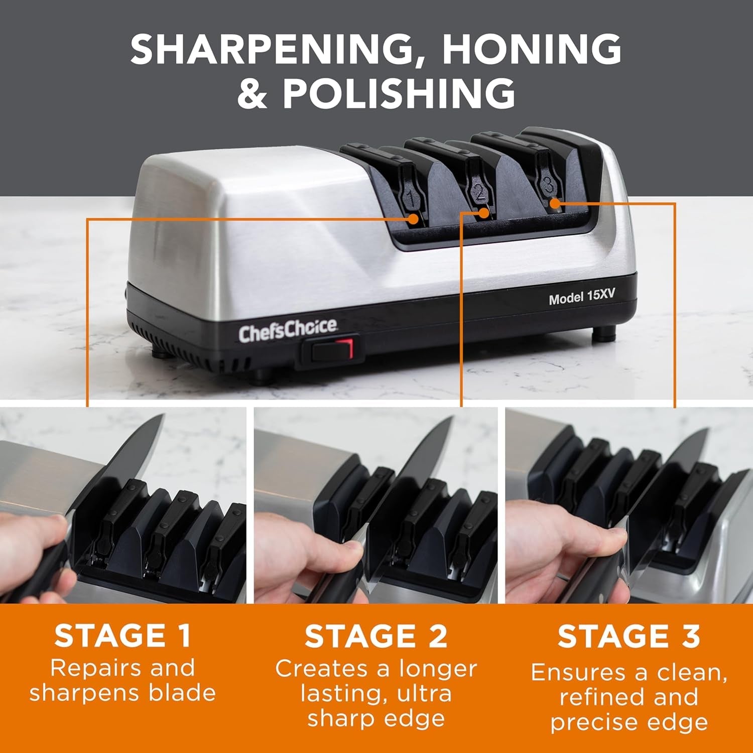 chef-schoice-15xv-edgeselect-professional-electric-knife-sharpener-with-100-percent-diamond-abrasives-and-precision-angle-guides-for-straight-edge-and-serrated-knives-3-stage-gray
