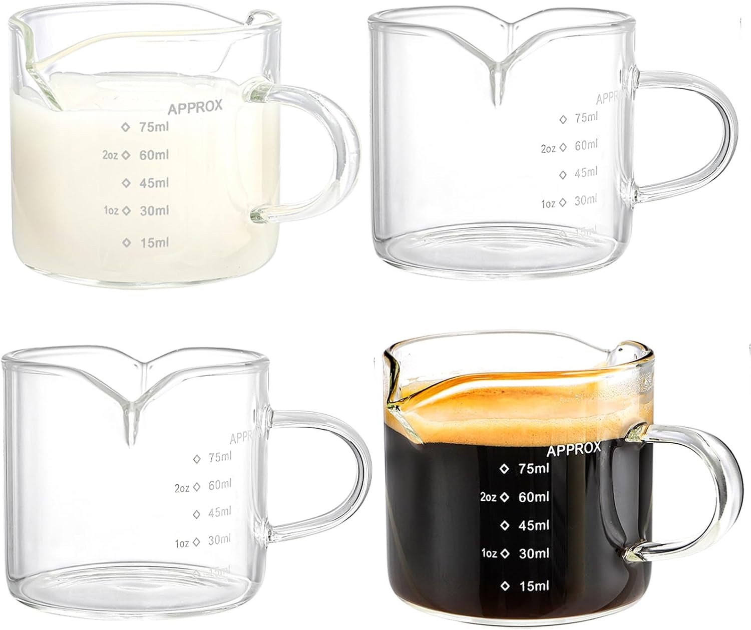 4-pack-measuring-cups-espresso-shot-glasses-double-spouts-espresso-cup-glass-graduated-75-ml-2-5-oz-for-milk-pitcher-coffee-maker-accessories