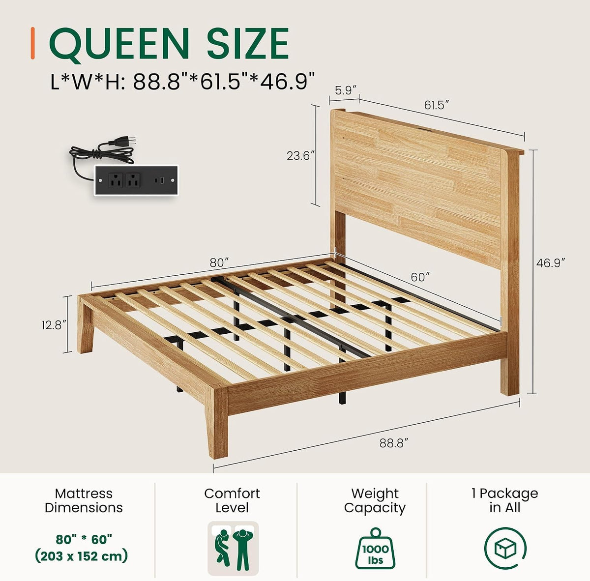 queen-size-wood-platform-bed-frame-with-mid-century-modern-tall-headboard-charging-station-built-in-headboard-shelf-solid-sustainable-bedframe-no-box-spring-needed-easy-assembly-natural