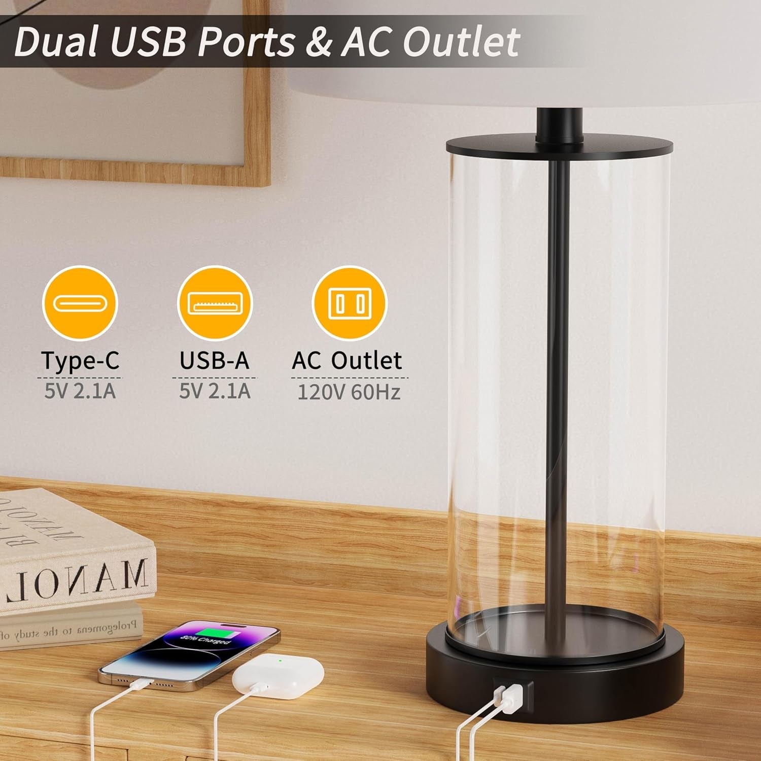23-clear-glass-table-lamp-set-of-2-bedroom-lamps-with-usb-ports-and-ac-outlet-living-room-nightstand-lamp-bulbs-included