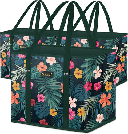 3PK Reusable Grocery Bags, Heavy Duty Shopping Tote Bag1