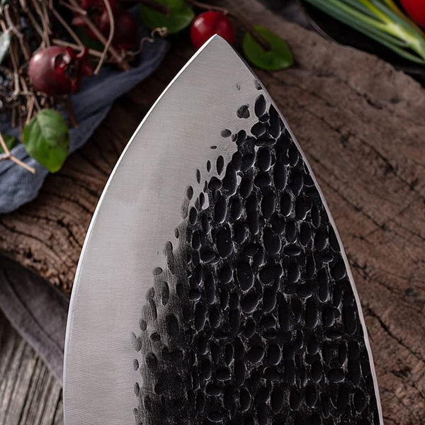 Meat Cleaver, Handmade Forged Meat Cleaver Fishing Knives Butcher Knife Seafood Cooking Cutter Kitchen Chopping Knives Slaughter Tool4