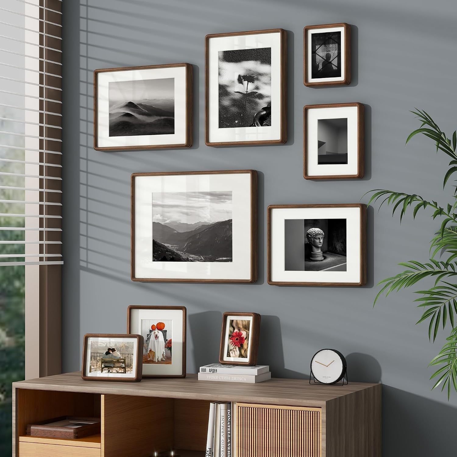 11x14-picture-frame-solid-walnut-wood-photo-frame-rounded-corner-2-pack