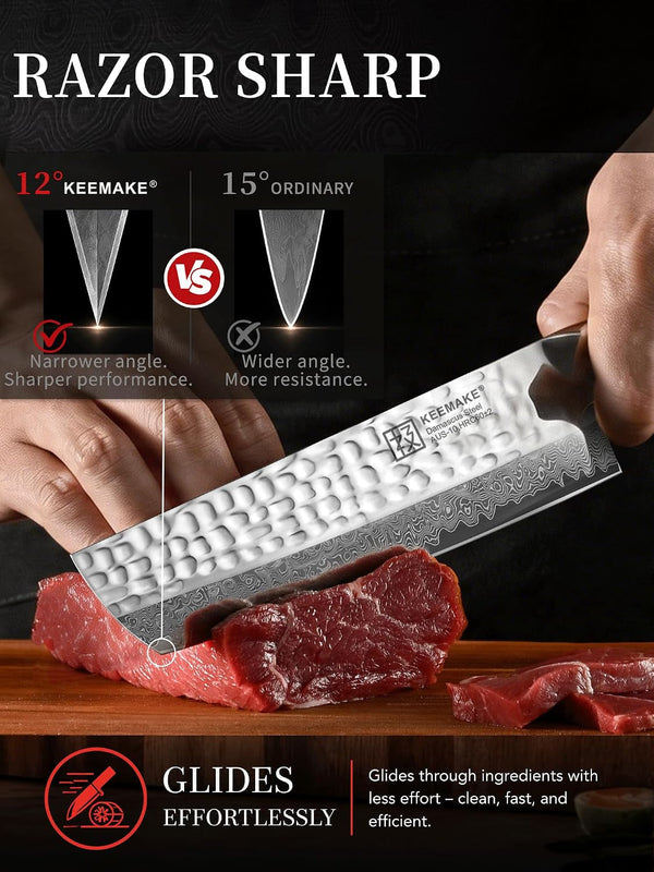 Nakiri Chef Knife, 7 Inch 67-Layer Damascus Japanese Knife3