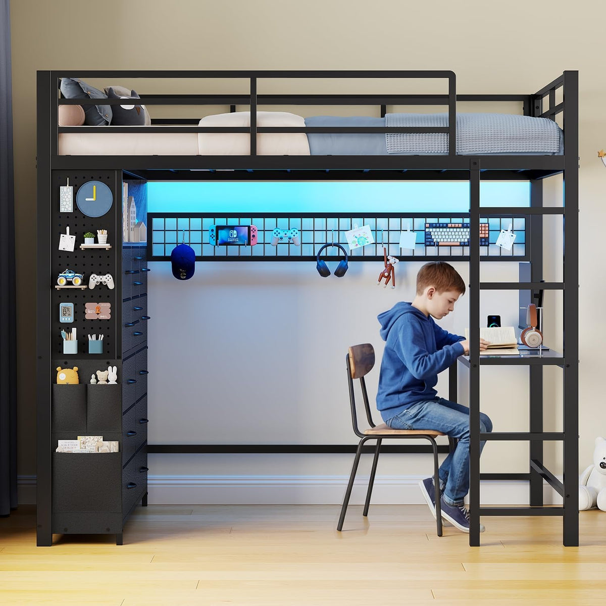 twin-loft-bed-with-desk-14-storage-drawers-power-outlet-black