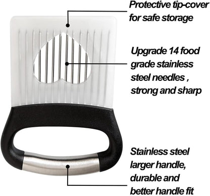 Large Onion Holder for Slicing, Food Slicing Guide with Safe Storage Cover2