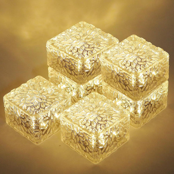Solar Brick Lights-Outdoor Solar Lights for Yard 6 Pack Garden Decor1